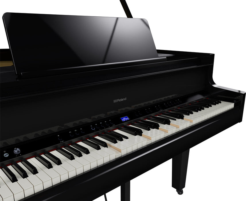 Roland GP-9M-PE Digital Grand Piano w/ Moving Keyboard - Polished Ebony