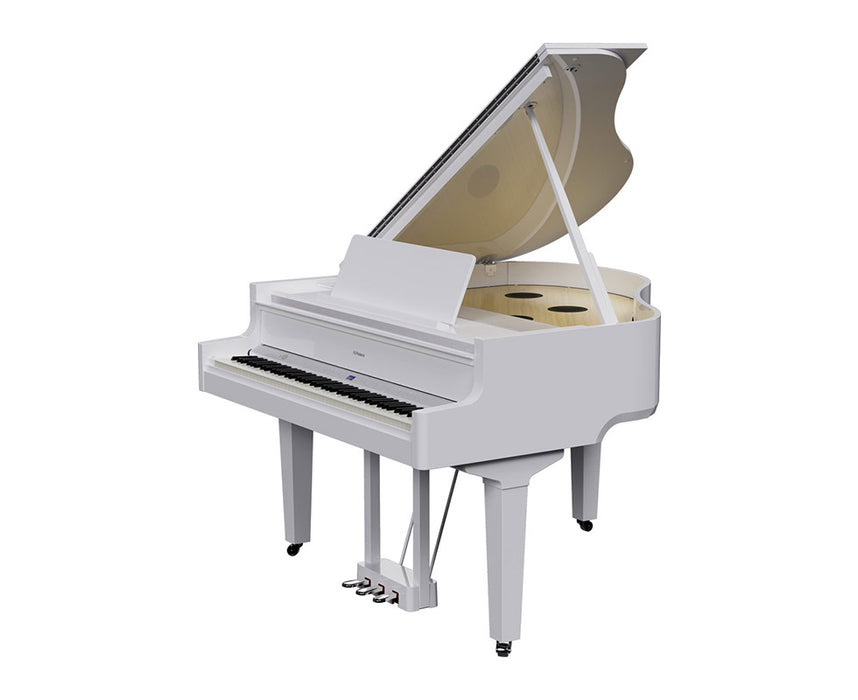 Roland GP-9M-PW Digital Grand Piano w/ Moving Keyboard - Polished White