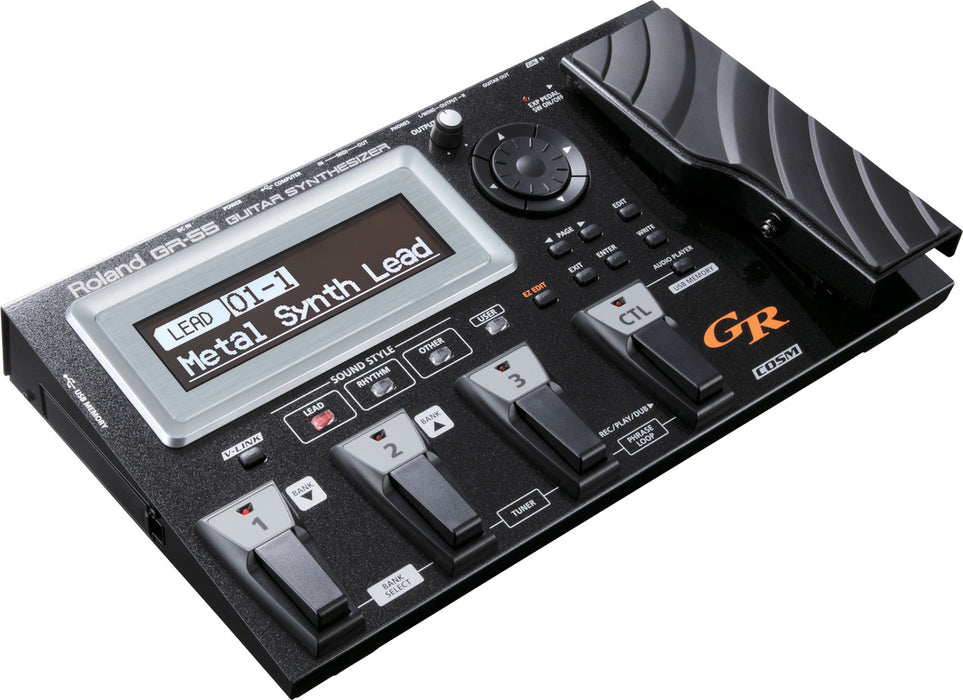 Roland GR-55GK-BK Guitar Synthesizer w/Pickup Black