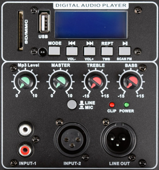 Groove Factory Q Series 8'' Powered Speaker w/Bluetooth