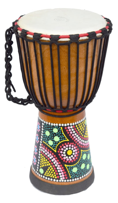 Ecko 40CM Painted Djembe - Natural Blond