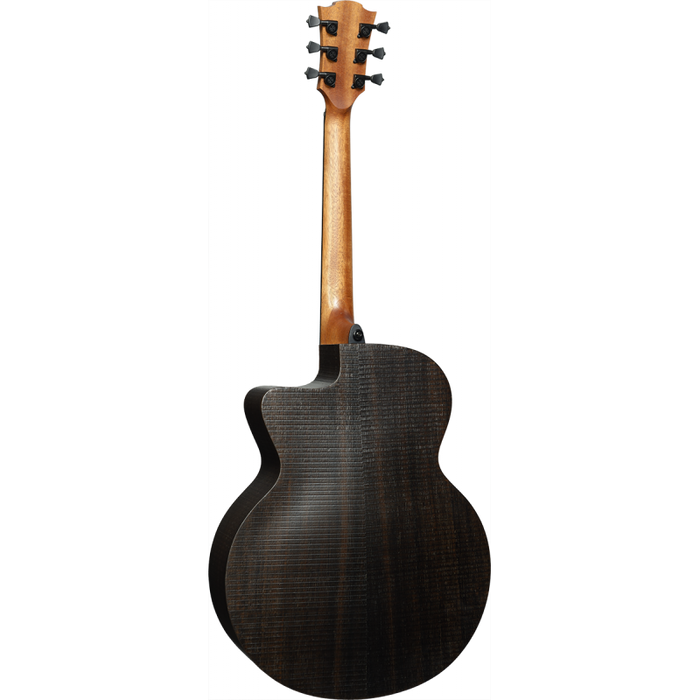 Lag SAUVAGE-JCE Jumbo Cutaway Acoustic-Electric Guitar w/Padded Cover, Satin Open Pore