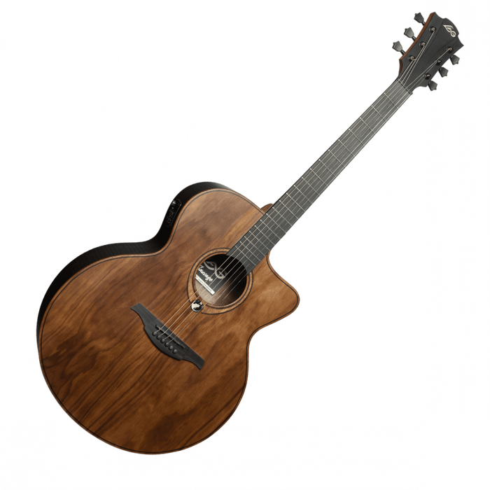 Lag SAUVAGE-JCE Jumbo Cutaway Acoustic-Electric Guitar w/Padded Cover, Satin Open Pore