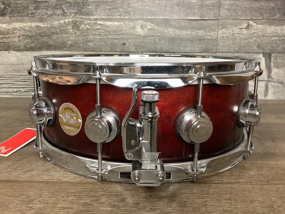 DW Collector Series Solid Shell Maple 14"x5.5" Cherry Satin - Used