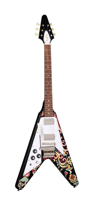 Epiphone Jimi Hendrix Flying V Left-Handed w/case, Love Drops Finish