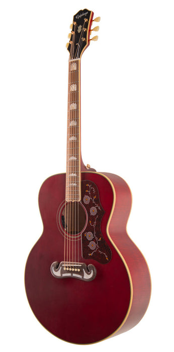 Epiphone Limited Edition Inspired by Gibson J-200 Acoustic/Electric Guitar, Wine Red