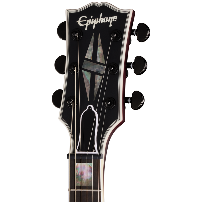 Epiphone Prophecy Les Paul Electric Guitar w/Case, Crimson Fog Satin