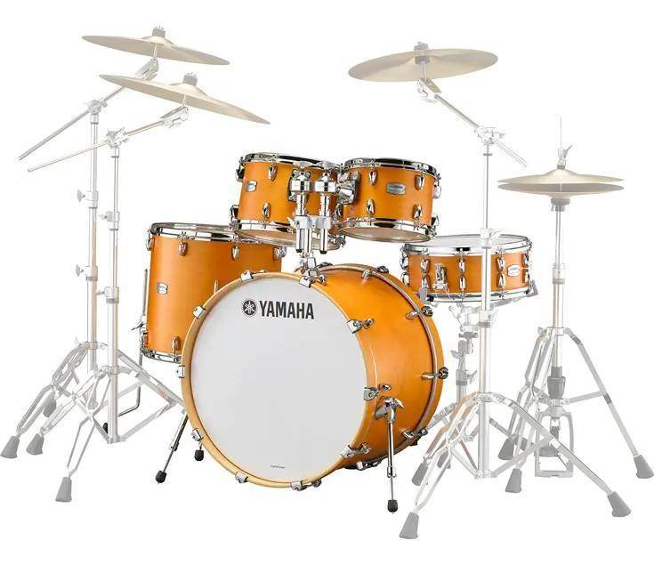 Yamaha Tour Custom 5-Piece Shell Pack - Caramel Satin 22/14/16/12/10 W/HW3