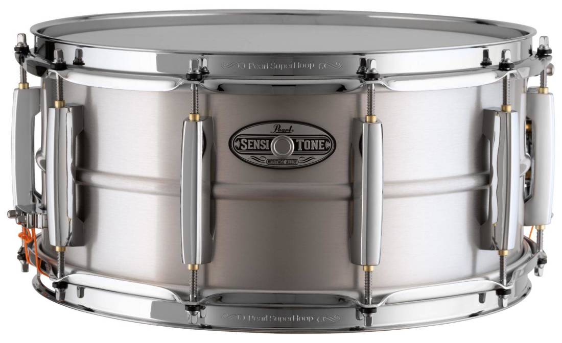 Pearl SesniTone Heritage Alloy 14"x6.5" Beaded Seamless 1.2mm Snare, Aluminum