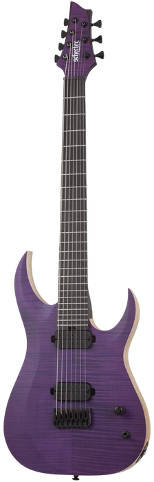 Schecter John Browne Tao-7 Left-Handed Satin Trans Purple