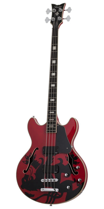 Schecter Simon Gallup Corsair Bass Red/Black