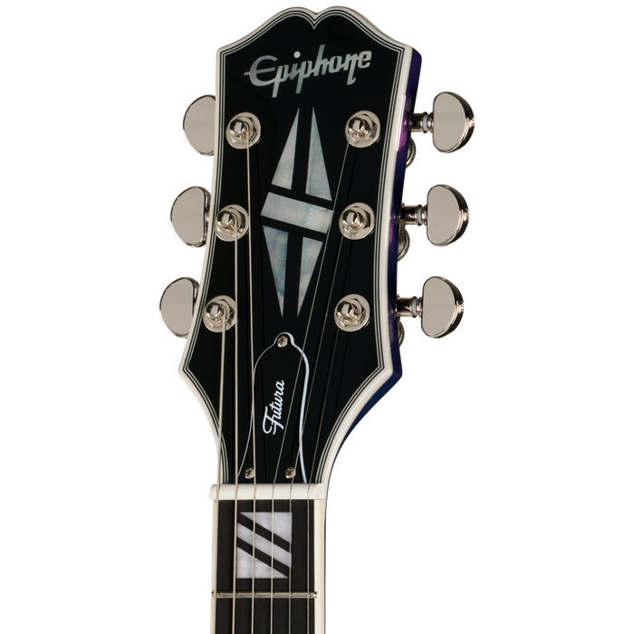 Epiphone Futura Les Paul Custom Electric Guitar w/Gigbag, Twilight Shift
