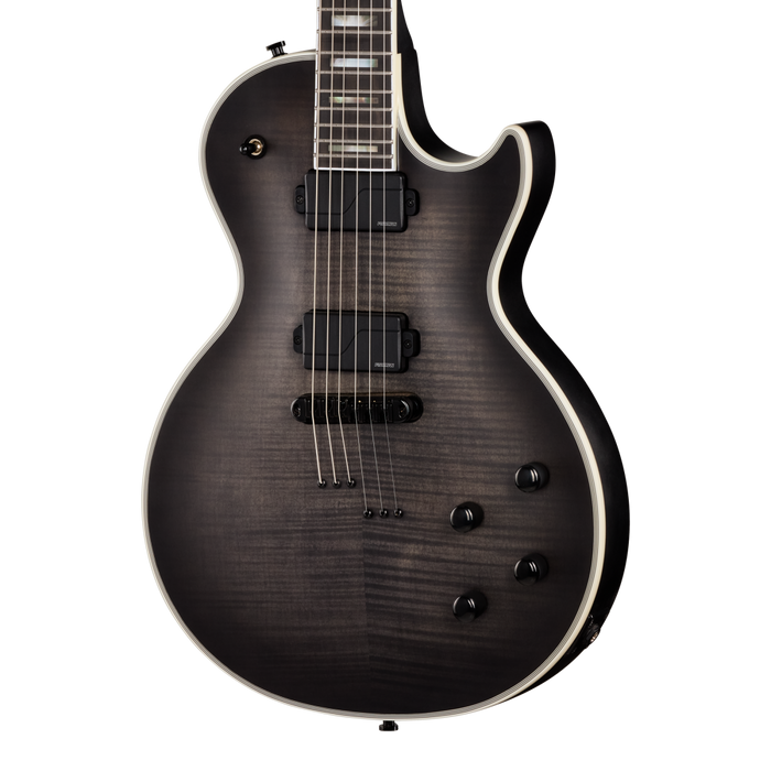 Epiphone Prophecy Les Paul Electric Guitar w/Case, Obsidian Storm Satin