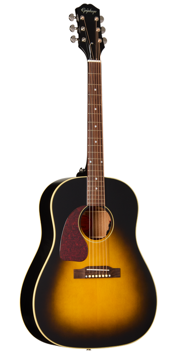 Epiphone J-45 Standard Left-Handed Acoustic-Electric Guitar w/Gigbag, Vintage Burst