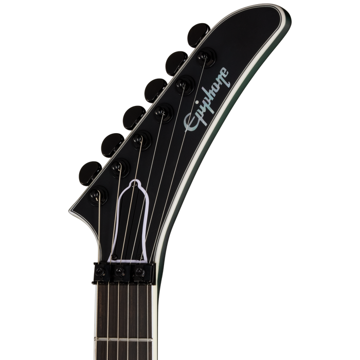 Epiphone Prophecy Victory FR Electric Guitar w/Case, Aqua Smoke Satin