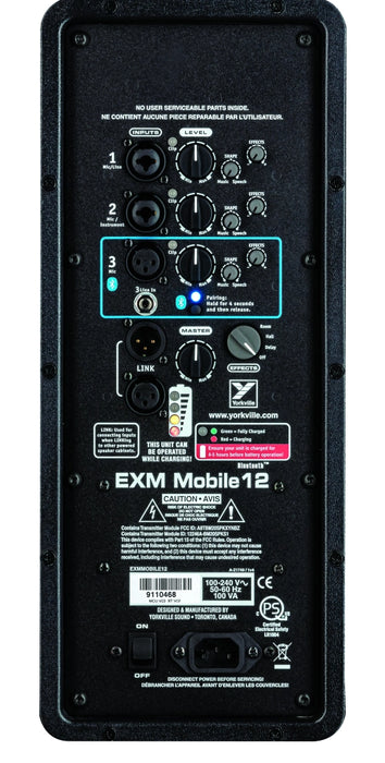 Yorkville EXMMOBILE12 Excursion Mobile 12" Battery Powered Speaker - Demo