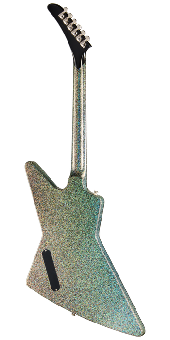 Epiphone Lzzy Hale Explorer Custom Electric Guitar w/Hardshell Case, Black Diamond Holographic Sparkle