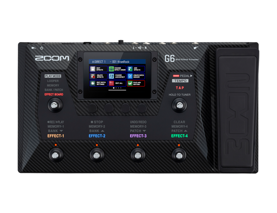 Zoom G6 Guitar Multi Effects Processor w/Expression Pedal