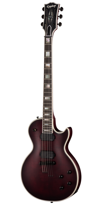 Epiphone Prophecy Les Paul Electric Guitar w/Case, Crimson Fog Satin