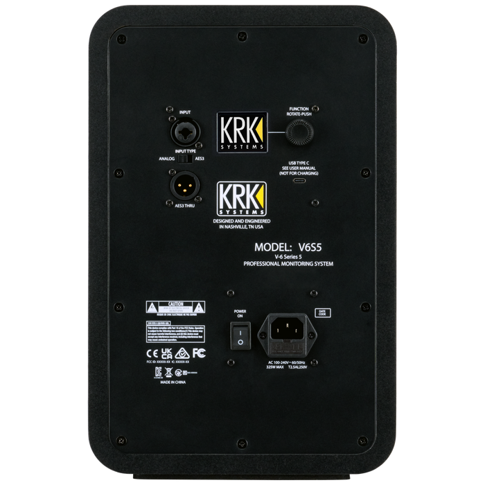 KRK V6S5 V-Series Five Powered Studio Monitor 6'' (Single)