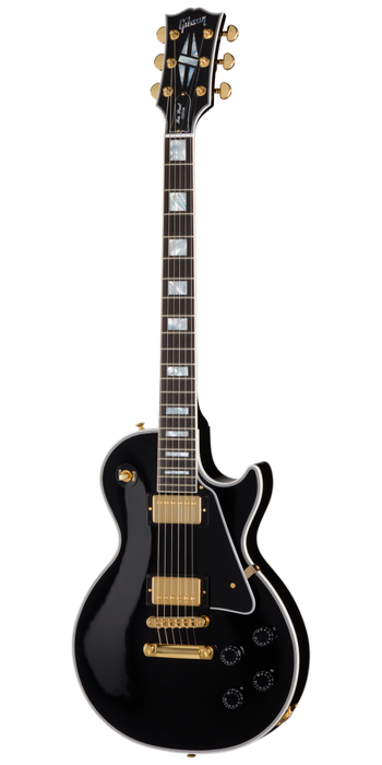 Gibson Custom Shop Les Paul Custom Long Scale Electric Guitar w/Hardshell Case, Ebony