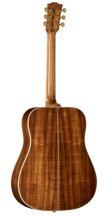 Gibson Custom Shop Hummingbird Elegant Koa Left-Handed Acoustic/Electric Guitar w/Hardshell Case, Honey Burst