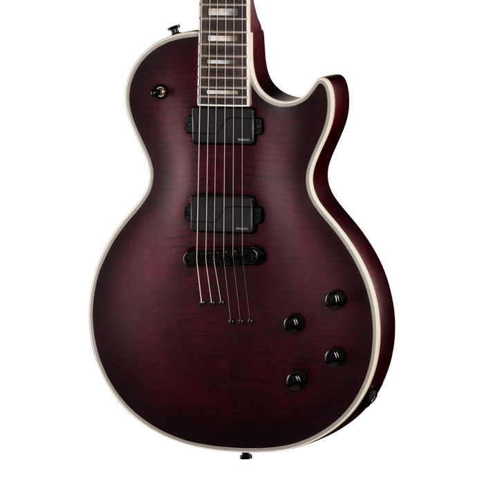 Epiphone Prophecy Les Paul Electric Guitar w/Case, Crimson Fog Satin