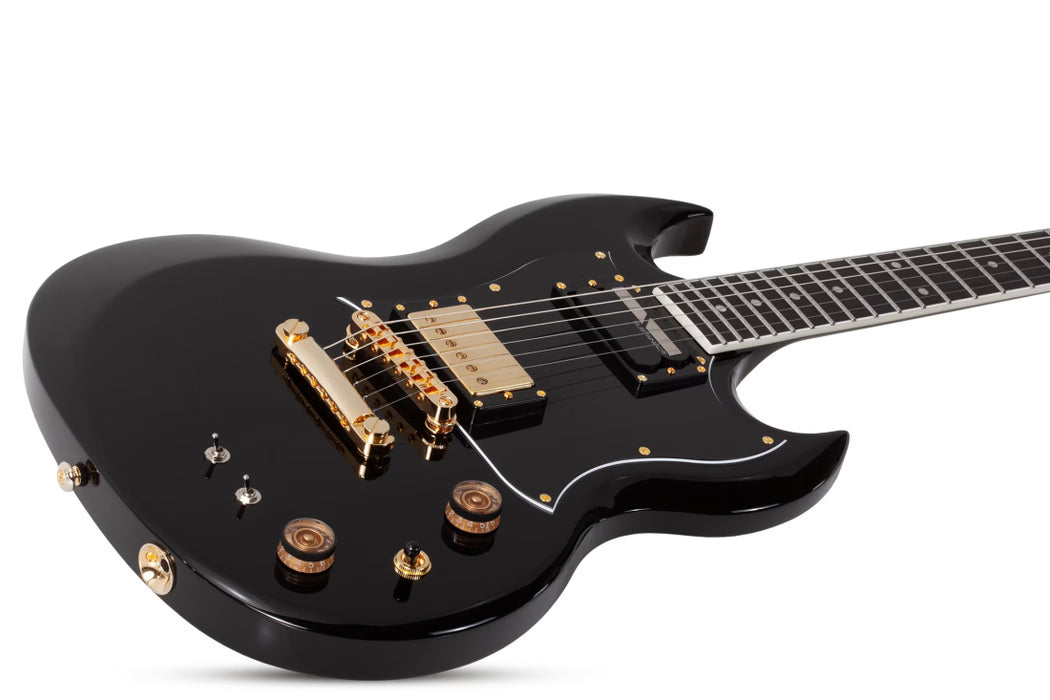 Schecter Zacky Vengeance H6Llyw66D w/Sustainiac, Gloss Black
