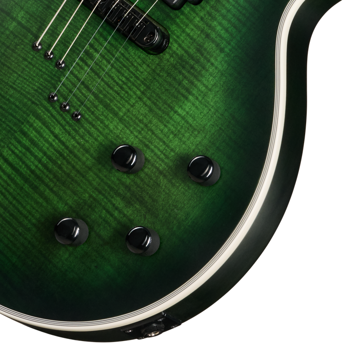 Epiphone Prophecy Les Paul Electric Guitar w/Case,  Forest Phantom Satin