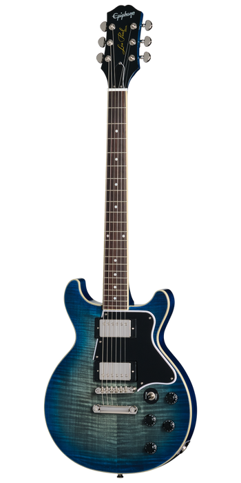 Epiphone Les Paul Special Double Cut Figured Electric Guitar, Ocean Water