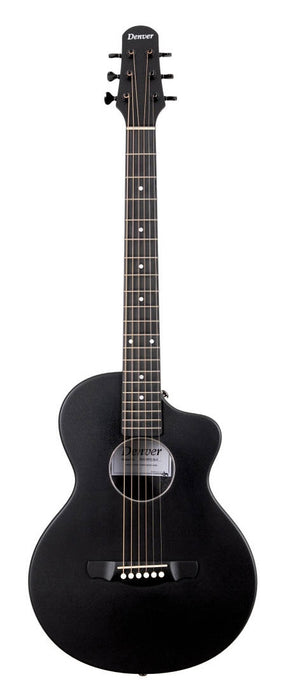 Denver Weatherproof Carbon Fibre Steel String Acoustic Guitar w/Gigbag, Satin Black