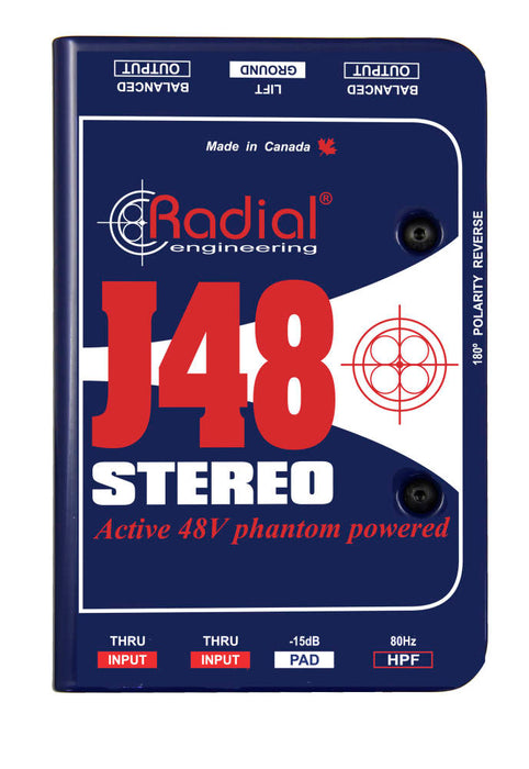 Radial J48 Stereo Phantom Powered DI