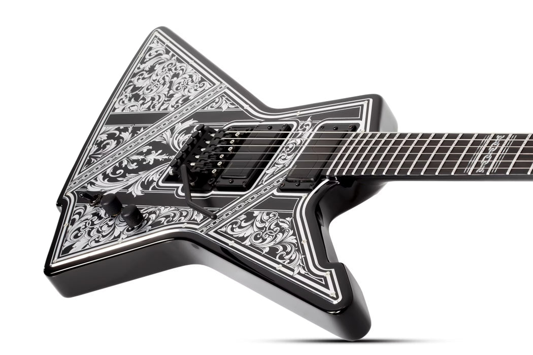 Schecter E-1 FR Pryzm Palladium, Gray-Black