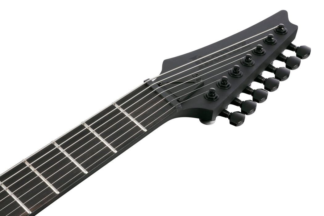 Ibanez RGD Iron Label Series 7 String Electric Guitar, Black Flat