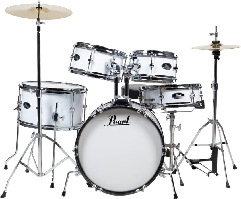 Pearl Roadshow Junior Kit w/Hardware & Cymbals - Pure White