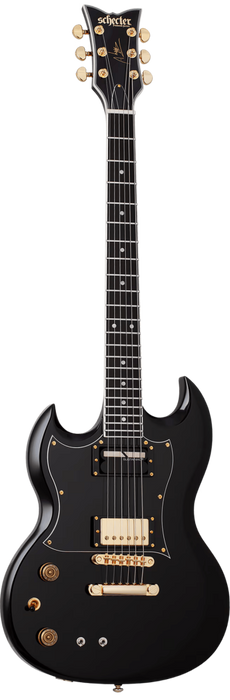 Schecter Zacky Vengeance H6Llyw66D w/Sustainiac Left-Handed, Gloss Black