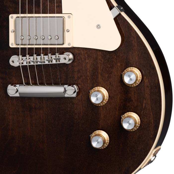 Gibson Les Paul Standard 60s Plain Top Electric Guitar w/Hardshell Case, Dark Walnut