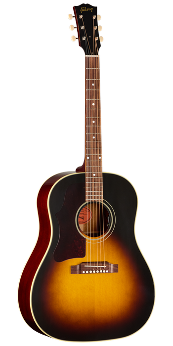 Gibson J-45 60s Original Left-Handed Acoustic-Electric Guitar w/Hardshell Case, Vintage Sunburst