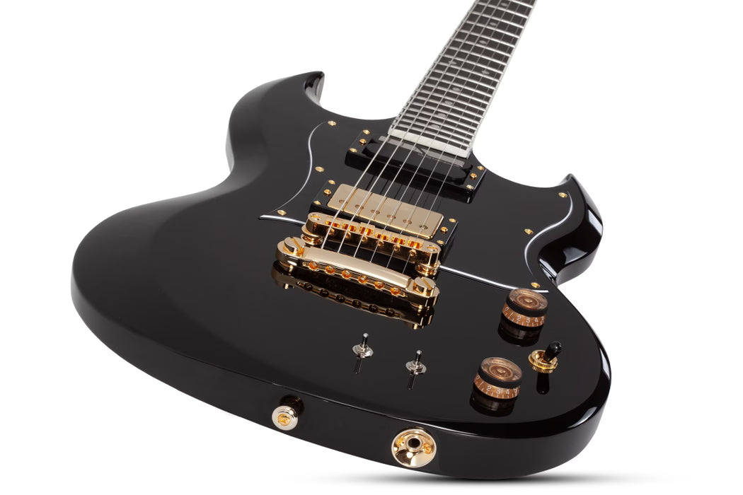 Schecter Zacky Vengeance H6Llyw66D w/Sustainiac, Gloss Black