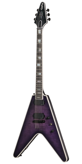 Epiphone Prophecy Flying V Electric Guitar w/Case, Orchid Bloom Satin