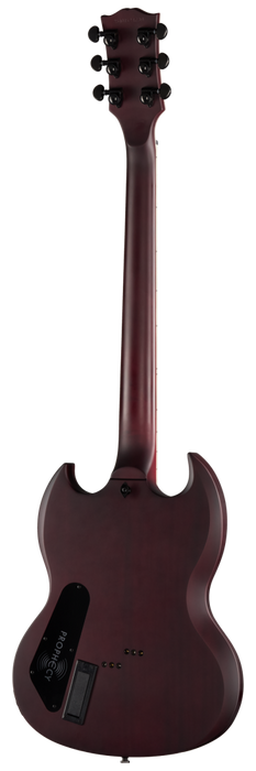 Epiphone Prophecy SG Electric Guitar w/Case, Crimson Fog Satin