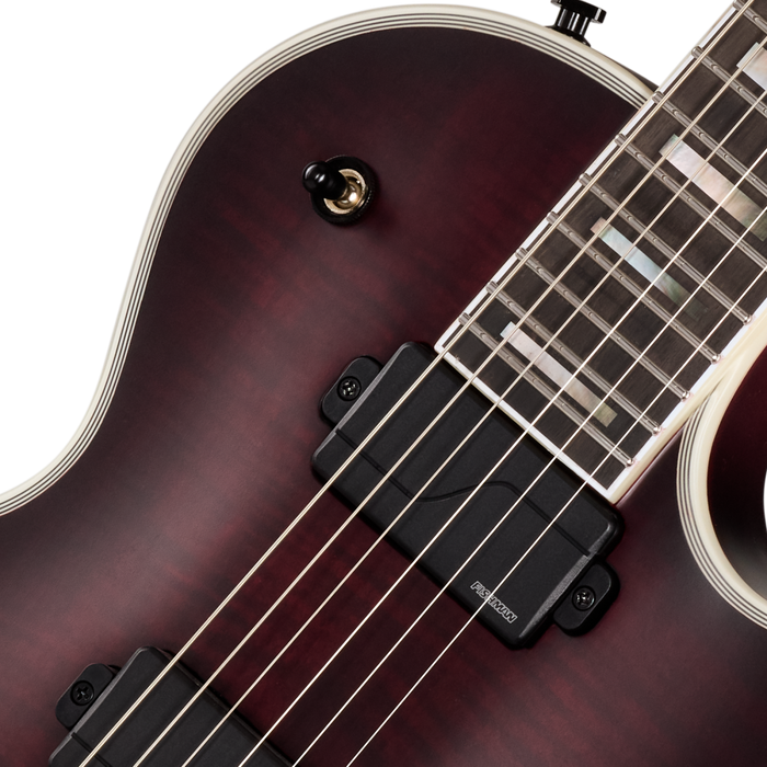 Epiphone Prophecy Les Paul Electric Guitar w/Case, Crimson Fog Satin
