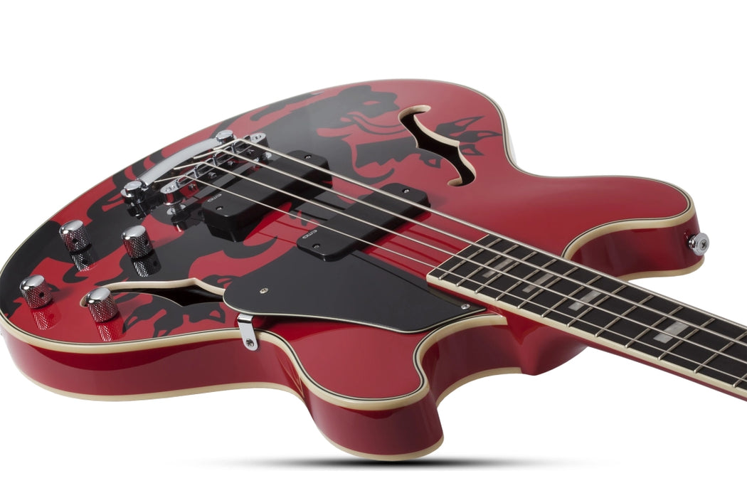 Schecter Simon Gallup Corsair Bass Red/Black