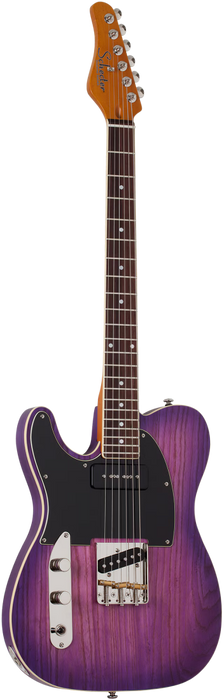 Schecter PT Special Electric Guitar, Left-Handed, Purple Burst Pearl