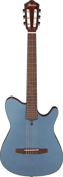 Ibanez FRH Thinline Nylon Guitar - Indigo Blue Metallic Flat