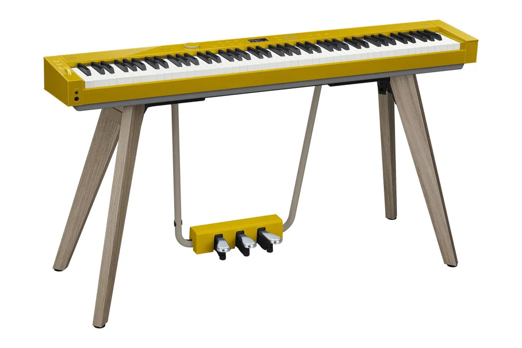 Casio Privia PX-S7000 88-Key Digital Piano w/Stand & Pedals, Harmonious Mustard