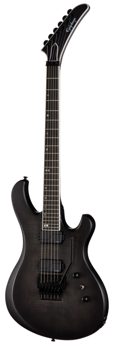 Epiphone Prophecy Victory FR Electric Guitar w/Case, Obsidian Storm Satin