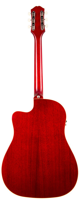 Epiphone Inspired by Gibson J-45 Acoustic/Electric Guitar, Aged Wine Red