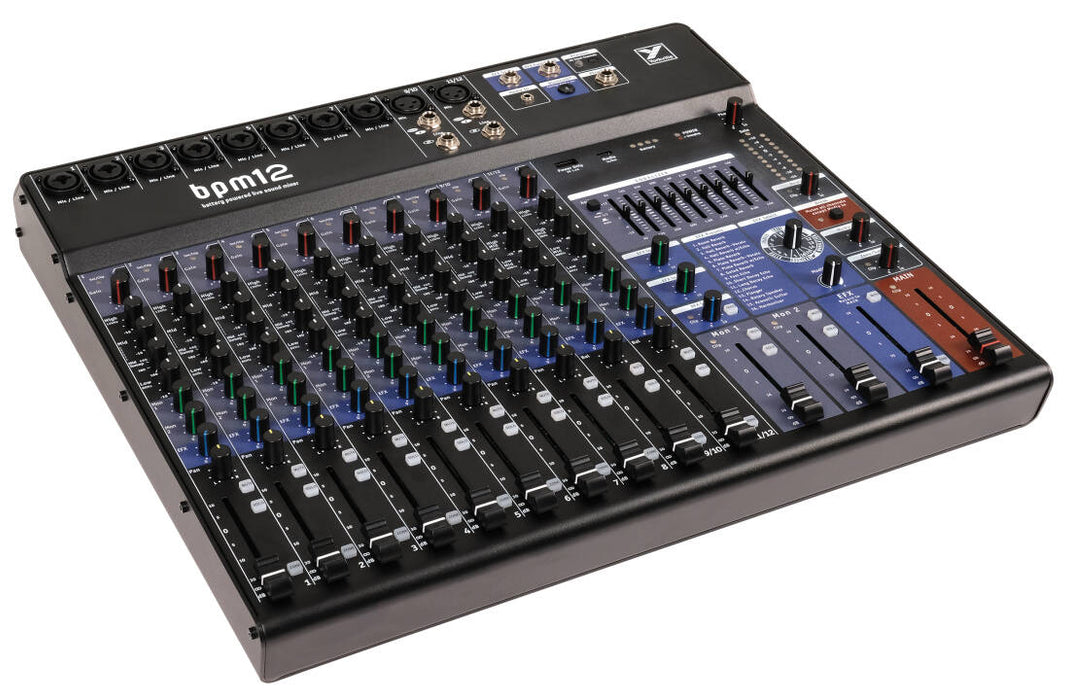 Yorkville Sound BPM12 12-Channel Battery-Powered Mixer w/USB