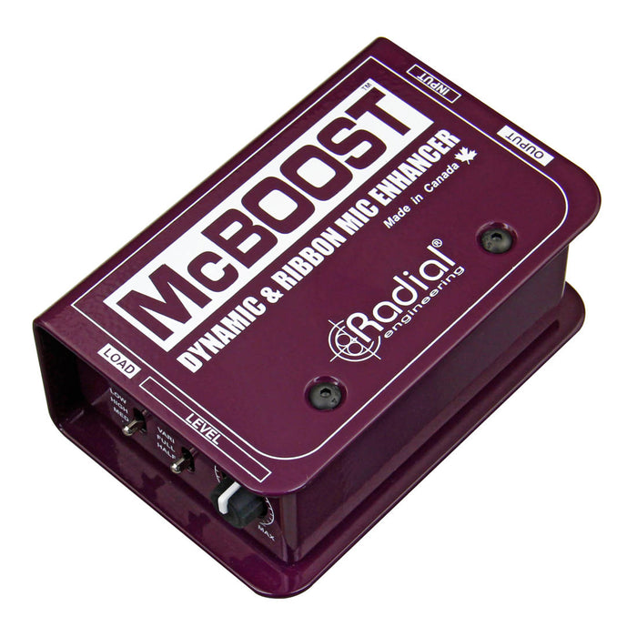 Radial McBoost 26dB Signal Booster -  Dynamic/Ribbon Mic